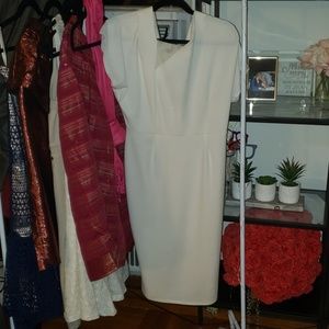 White ASOS midi dress